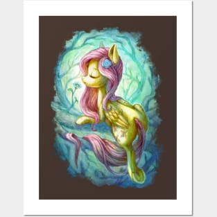 Fluttershy the Forest Dryad Posters and Art